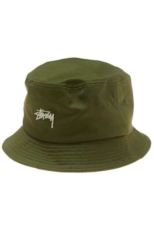 Stussy Mens Stock Bucket Hats Green - VDZLO4362